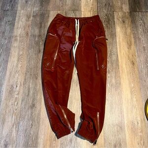 Rick Owens burgundy Bauhaus Cargo Pants 🔥‼️ size XL VERY RARE (size 34-36)